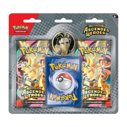 Mega Evolution Ascended Heroes - Trainer's 2 pack Blister - Larry's Komola