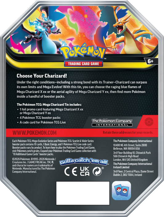 Mega Charizard Tin - Mega Charizard Y ex